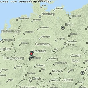 Lage des Hotspots Obrigheim (Deutschland)