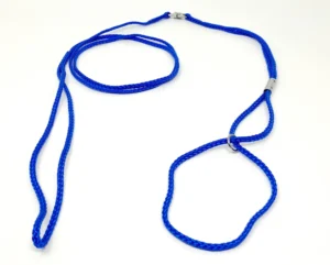 Vorführleine mit einstellbarer Halsbandweite